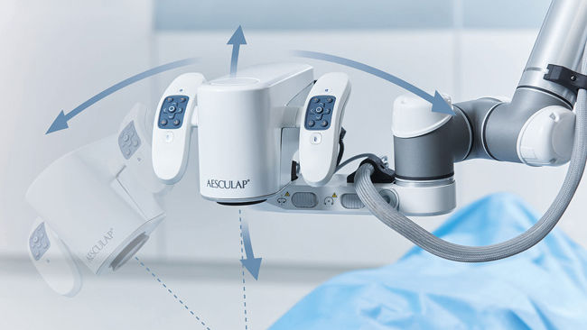 Zrobotyzowany cyfrowy mikroskop chirurgiczny Aesculap Aeos®