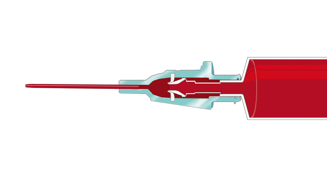Introcan Safety® 3 - zastawka otwarta