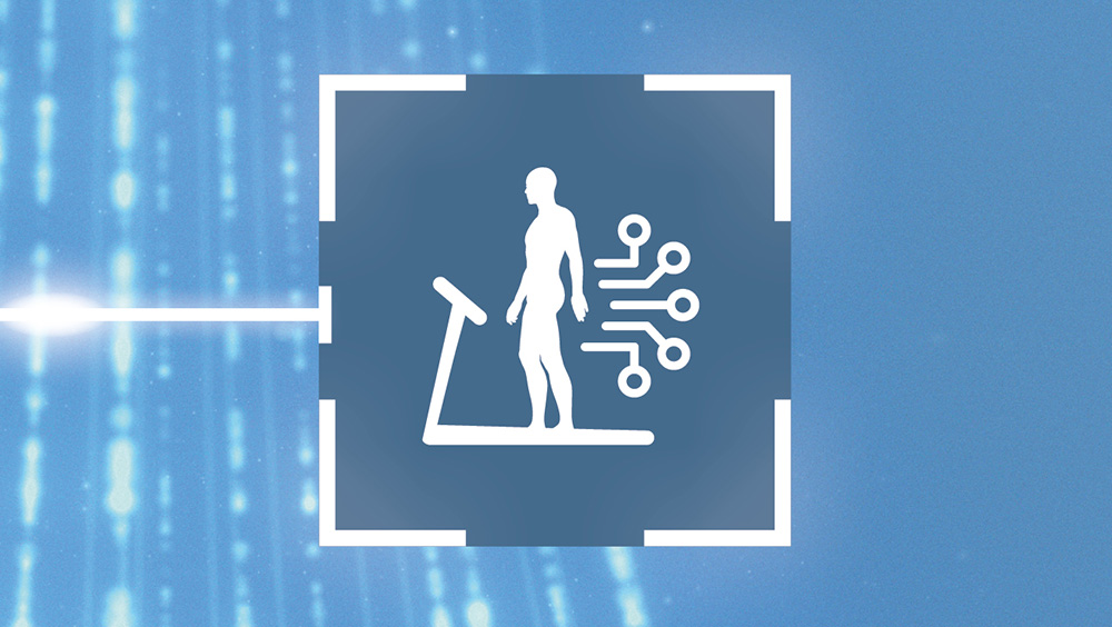 Ikona przedstawiająca osobę na bieżni