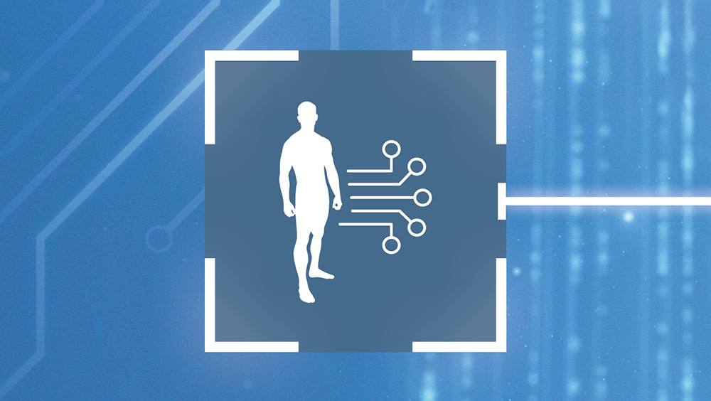 Ikona przedstawiająca stojącą osobę